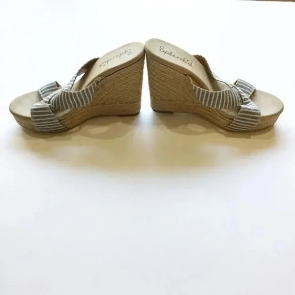 Splendid Kutie Wedge Striped Sandals 8.5 - Picture 5 of 8
